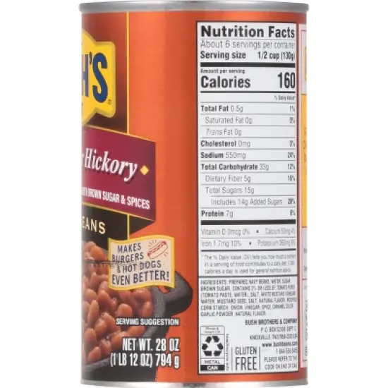 Bush's Brown Sugar Hickory Baked Beans - 28oz image {2}