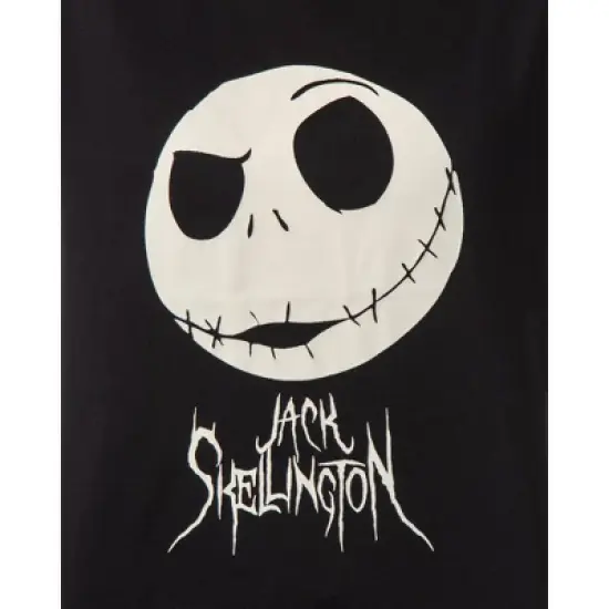 The Nightmare Before Christmas Women's Jack Skellington Jogger Pajama Set Black image {1}