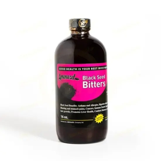Amenazel Organic Black Seed Bitters, 16 fl oz. image {1}