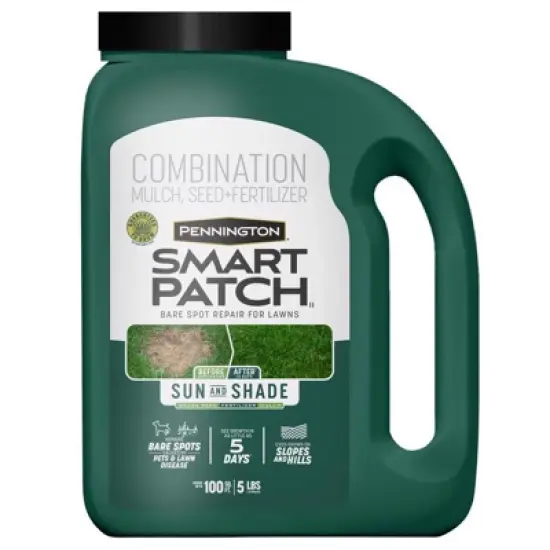 Pennington Smart Patch Mixed Sun or Shade Seed/Fertilizer/Mulch Repair Kit 5 lb image {1}