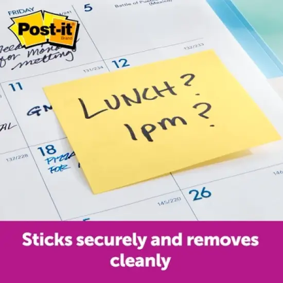 Post-it Pop-Up Original Notes Value Pack, 3 x 3 Inches, Assorted Colors, Pad of 100 Sheets, Pack of 18 image {2}