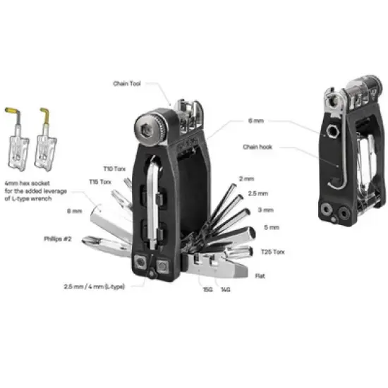 Topeak Ninja Master Plus ToolBox Mini Tool - T16 image {5}