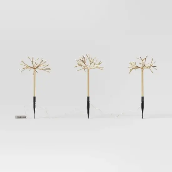 18" LED Gold Starburst Christmas Novelty Sculpture Light Warm White - Wondershop&trade; image {2}