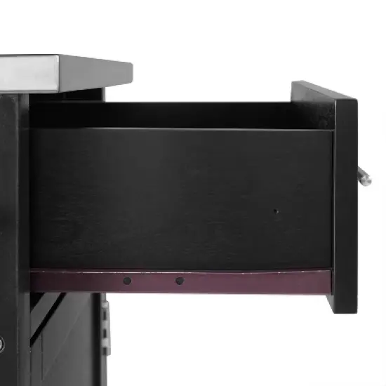 Full Savannah Stainless Steel Top Kitchen Island Cart - Crosley image {13}