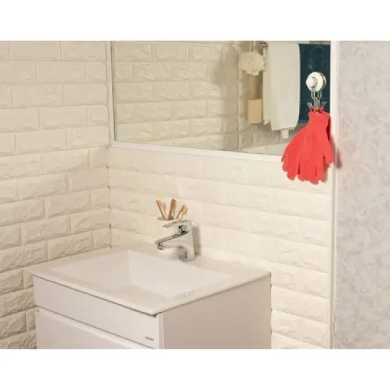 Glamlily 6 Pairs Body Exfoliating Shower Gloves, Bath Scrub Wash Mitt for Women, Men, Spa, Massage (Red, Cream, Blue, Pink, Green, Turquoise) image {3}