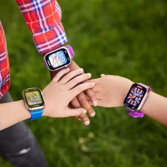 VTech KidiZoom Smartwatch DX4 - Purple: Sensory Development, Teaching Aid, No Assembly Required image {5}