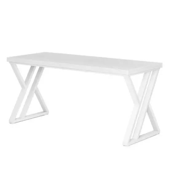 Resenkos Computer Desk, Gaming Desk,Heavy-Duty Computer Desk, 55" Simple Study Desk Writing Table, image {5}
