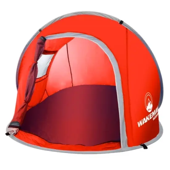 Leisure Sports Water Resistant Barrel Style Pop-Up Sunchaser 2-Person Tent - Red image {1}
