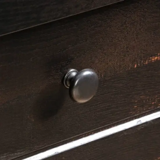 Dakota Pass Computer Desk with Hutch Light Brown - Sauder image {10}