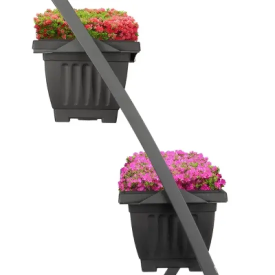 Pure Garden Raised Garden Beds Rectangular Steel Outdoor Planter Pots image {7}