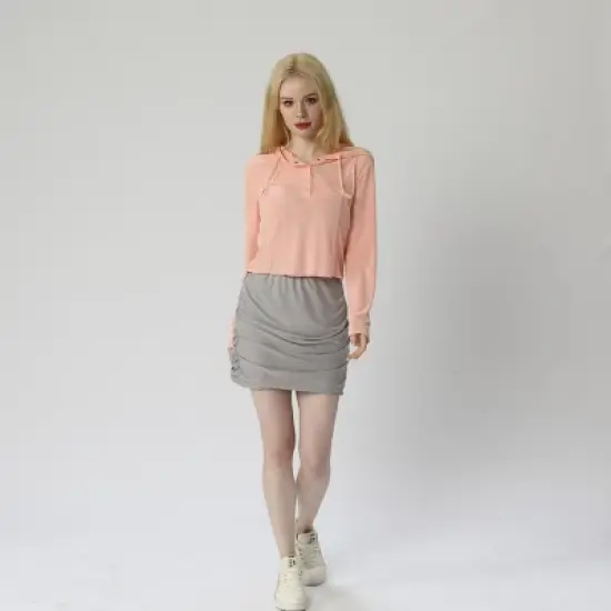 Women's Ruched Mini Skirt image {4}