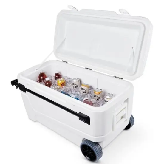 Igloo Glide Pro Hard Sided 110qt Portable Cooler - White image {2}