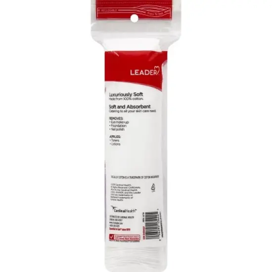Leader Soft & Absorbent Cosmetic Cotton Rounds 80 ct image {2}