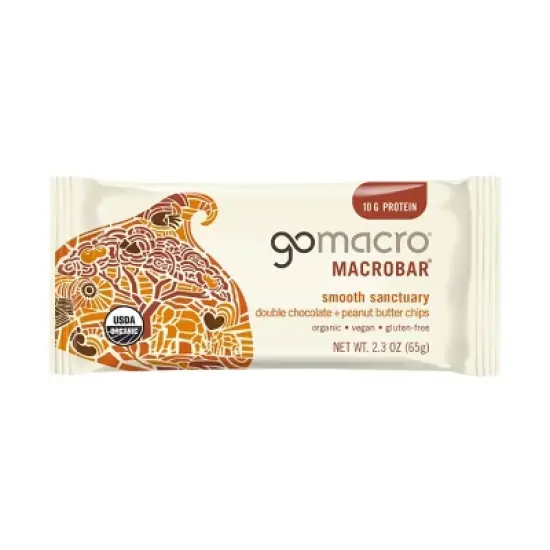 GoMacro&nbsp; Double Chocolate + Peanut Butter Chips MacroBar - 1ct/ 2.3oz image {9}