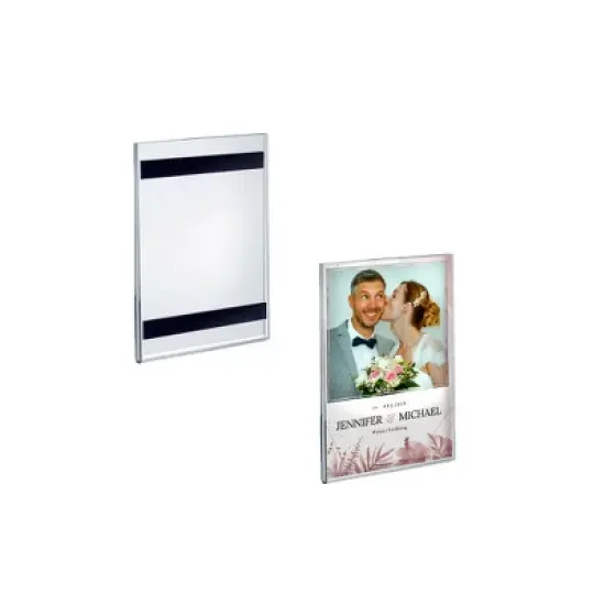 Azar Displays Clear Acrylic Magnet Back Sign Holder Frames, 2-Pack image {10}