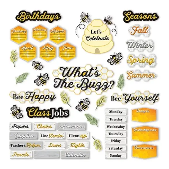Eureka&reg; The Hive Classroom Organization Bulletin Board Set image {3}