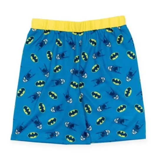 DC Comics Justice League Batman Pajama Shirts and Shorts Blue / Yellow  image {3}