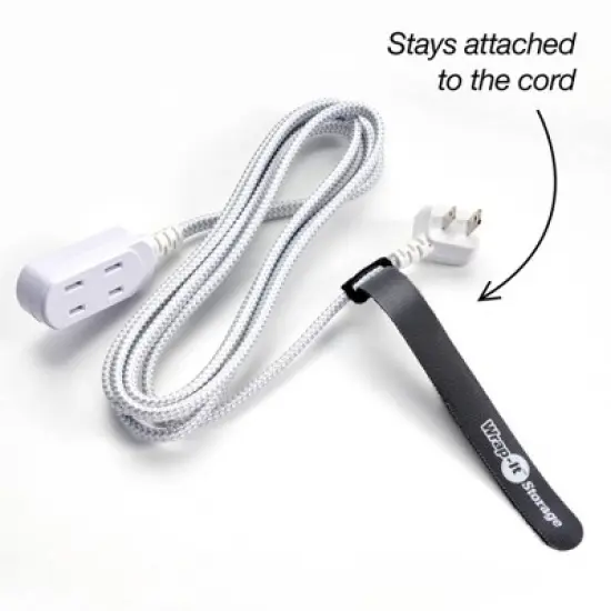 Wrap-It 40pk 5" and 8" Self-Gripping Cord Organizer and Wrap Cable Ties Black image {3}
