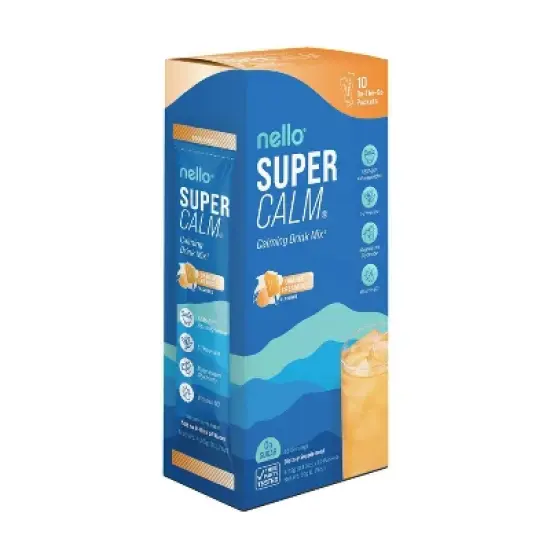 Nello Supercalm Calming Drink Mix Supplement Powder - Orange Creamsicle - 10ct image {2}