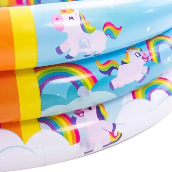 Sloosh Inflatable Rainbow Kiddie Pool Set image {3}