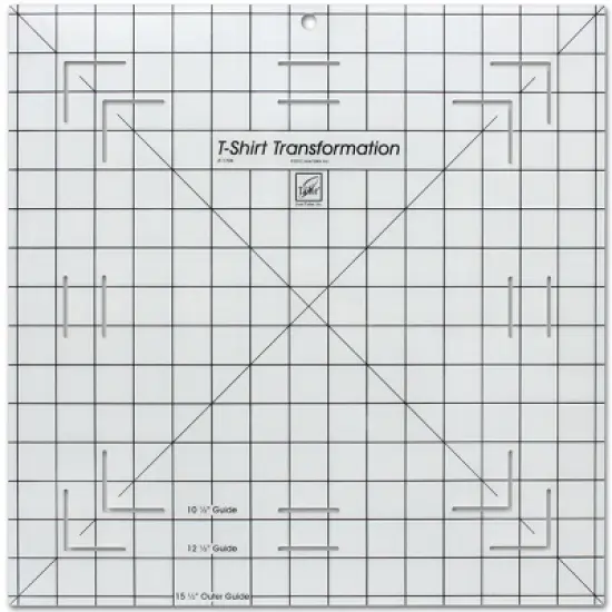 June Tailor T-Shirt Transformation Ruler-15-1/2"X15-1/2" image {1}