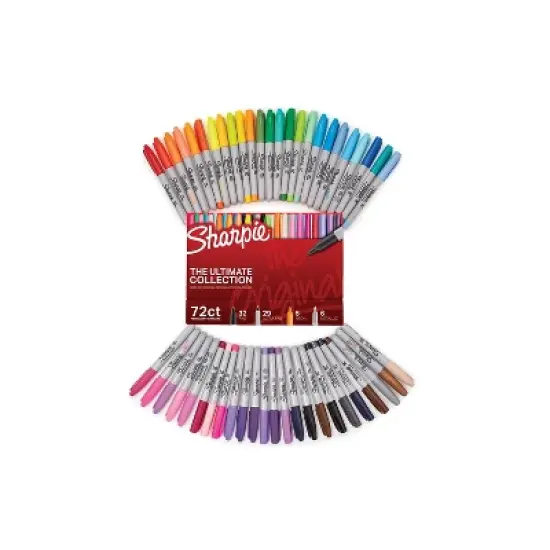 Sharpie Permanent Markers Ultimate Collection Fine; Ultra Fine Assorted 72/Set 1983254 image {1}