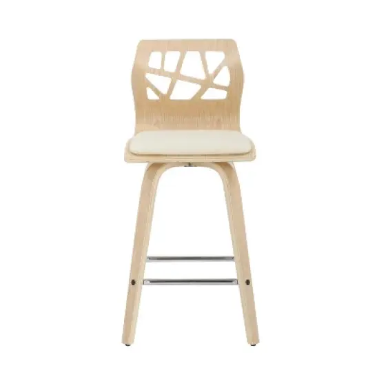 Set of 2 Folia Upholstered Counter Height Barstools - Lumisource image {5}