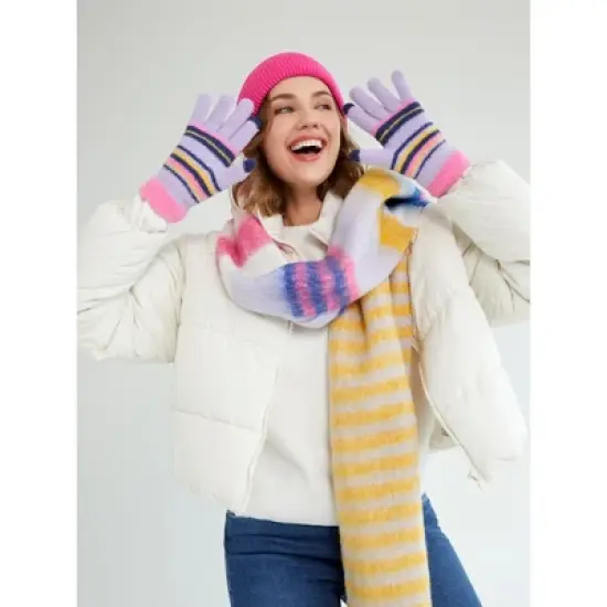 Shiraleah Plaid and Stripe Jo Scarf image {2}