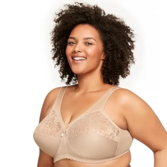 Glamorise Womens MagicLift Original Support Wirefree Bra 1000 Blush image {2}