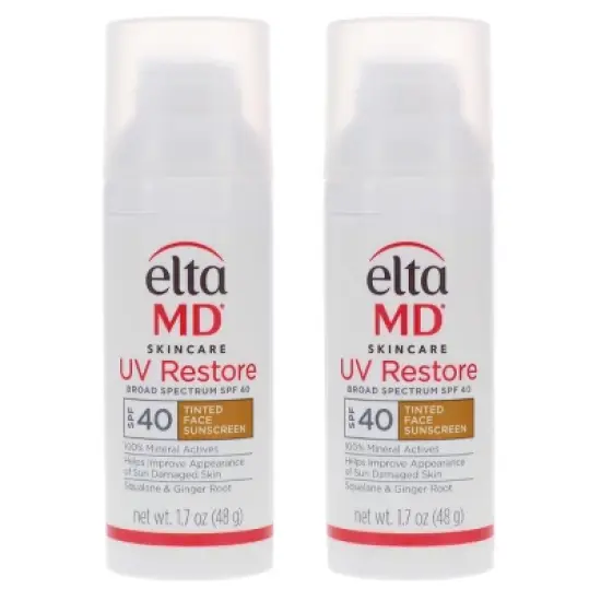 EltaMD UV Restore Broad Spectrum SPF 40 Tinted Face Sunscreen 1.7 oz 2 Pack image {2}