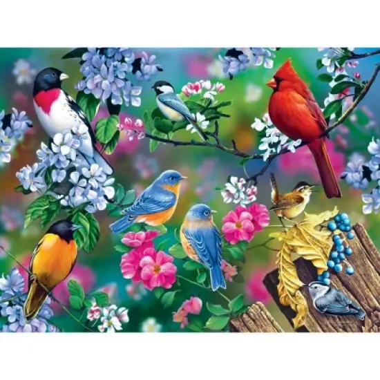 MasterPieces 300 Piece EZ Grip Jigsaw Puzzle - Songbird Collage - 18"x24" image {2}