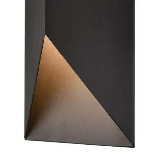 C Cattleya Matte Black Modern Integrated LED Outdoor Wall Light image {4}