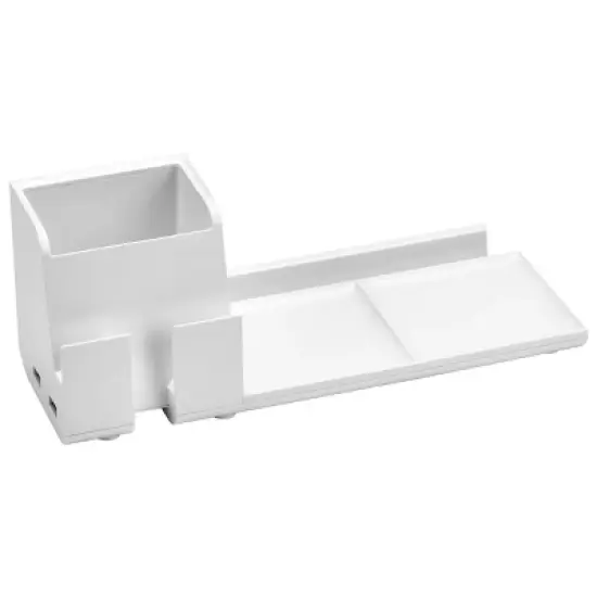 4pc Office Konnect Stackable Desk Organizer White - Bostitch image {3}