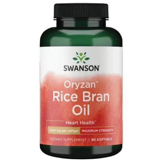 Swanson Oryzan Rice Bran Oil - Maximum Strength 1,000 mg 90 Sgels image {5}