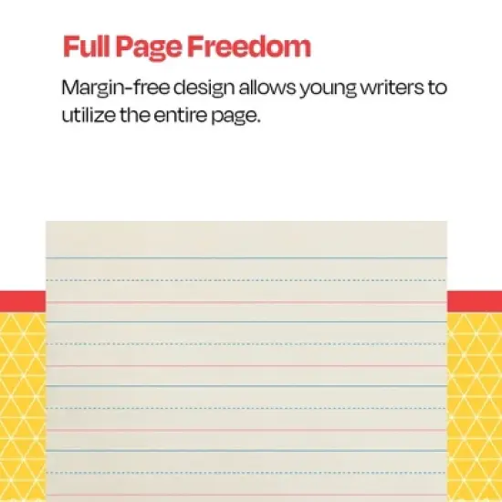 School Smart Zaner-Bloser Handwriting Paper, 10-1/2 x 8 Inches, Grade K, 500 Sheets image {2}