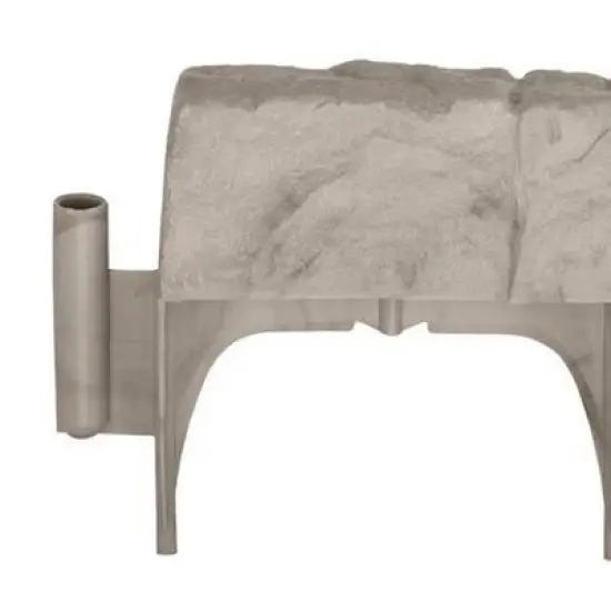 Suncast Water-Proof Landscape Design Border Decorative Natural Rock Stone Edging for Garden, Lawn, and Landscape Edging, Gray (12 Pack) image {3}