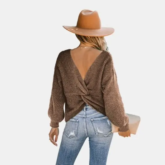 Women's Onyx Chunky Knit Sweater - Cupshe image {8}