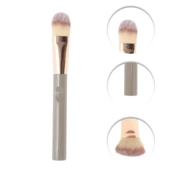 Unique Bargains Durable Tongue-shaped Foundation Brush 1 Pc image {2}