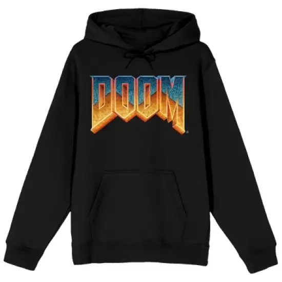 Doom Gradient Logo Men's Black Sweatshirt image {1}