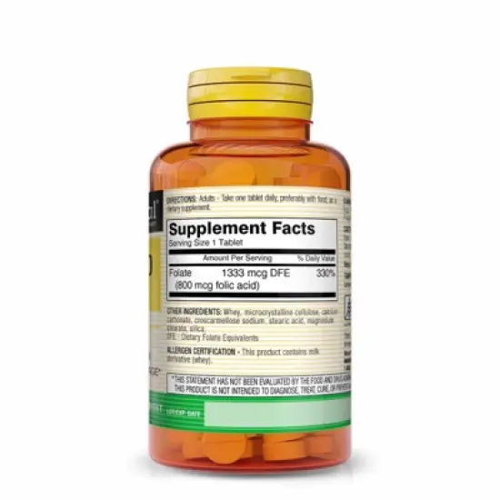 Mason Natural Folic Acid 800 Mcg image {1}