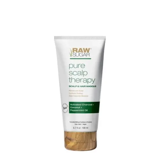 Raw Sugar Pure Scalp Therapy Treatment - Coconut + Peppermint Oil - 6.7 fl oz image {7}