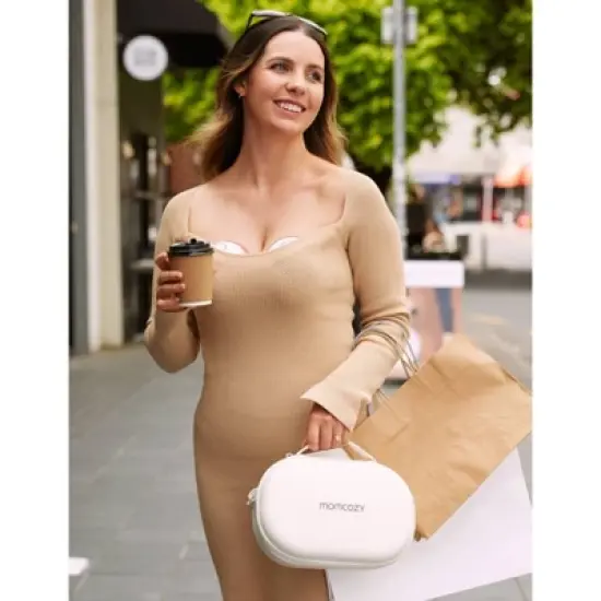 Momcozy M6 Hands-Free Wearable Electric Breast Pump Set image {9}