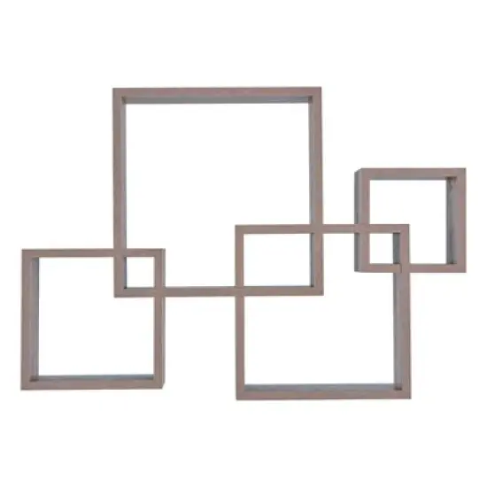 
25.5" x 17.75" Intersecting Cube Wall Shelf - Danya B. image {8}