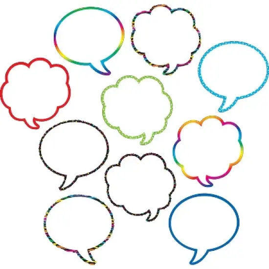 Teacher Created Resources Speech/Thought Bubbles Accents 30 Per Pack 3 Packs (TCR5047-3) image {1}