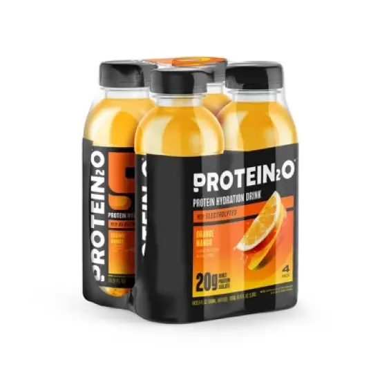 Protein2O 20g Clear Whey Protein Isolate Drink With Electrolytes - Orange Mango - 67.6 fl oz/4pk image {7}