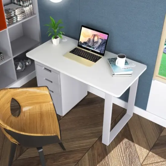 Costway 48'' Universal One-Piece Tabletop for Standard & Sit to Stand Desk Frame image {2}