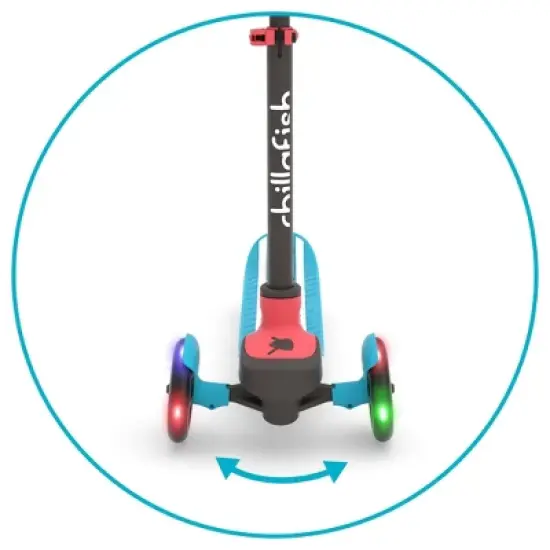 Chillafish Scotti Glow Lean to Steer Scooter with light Up Wheels image {4}