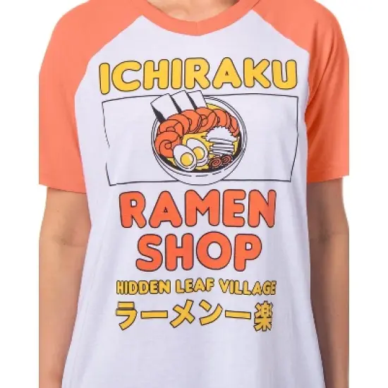 Naruto Shippuden Womens' Ichiraku Ramen Shop Lounge Sleep Shirt Nightgown image {1}