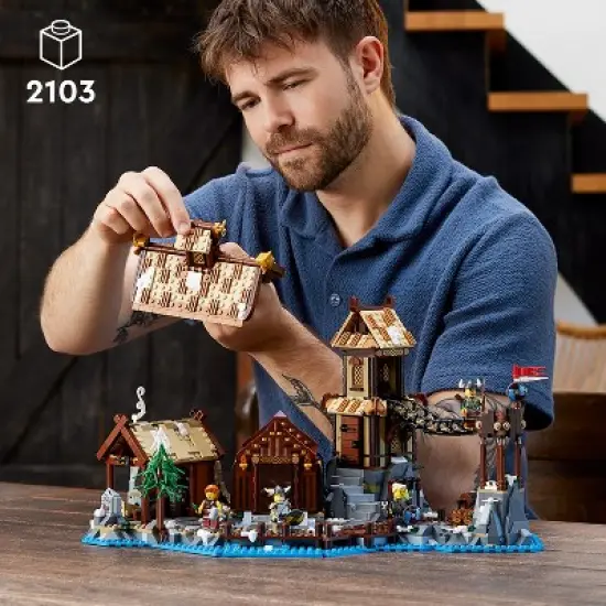 LEGO Ideas Viking Village Model Building Set 21343 image {1}