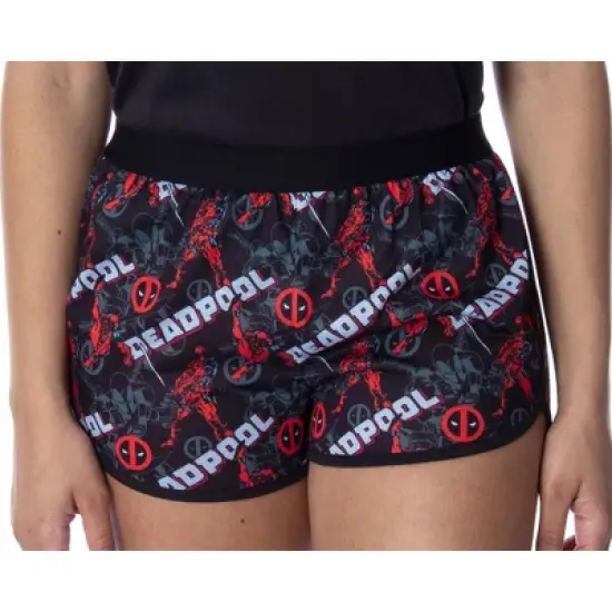 Marvel Women's Deadpool Racerback Tank and Shorts Sleepwear Pajama Set Deadpool Everywhere image {3}